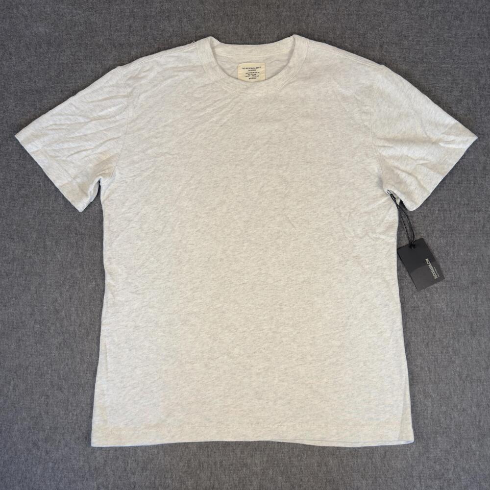Buck Mason Shirt Mens Medium Beige Field-Spec Heavyweight Crewneck Tee T-Shirt